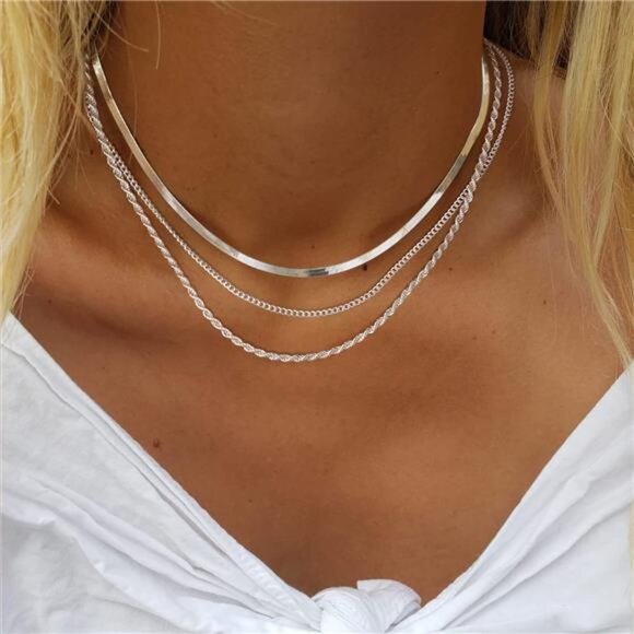 Necklace for Women,Dainty Gold Necklace,14k Gold Plated - Picture 2 of 7